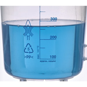 トラスコ ポリプロピレン青目盛ビーカー　５００ｍｌ（取手付） HPB-500-イメージ3