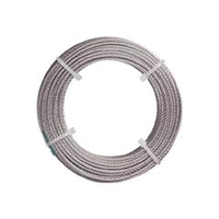 トラスコ中山 TRUSCO　ステンレスワイヤロープ　ナイロン被覆　Φ1．0（1．5）X10m CWC-1S10