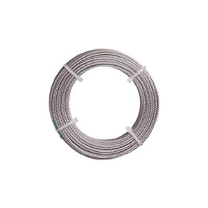 トラスコ中山 TRUSCO　ステンレスワイヤロープ　ナイロン被覆　Φ1．0（1．5）X10m CWC-1S10-イメージ1