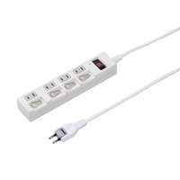 ヤザワ 個別集中スイッチ付節電タップ4個口3m ホワイト Y02BKS453WH