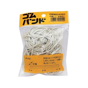 和気産業 WAKI/ゴムバンド#16 GB-902 30G 1.1X60シロ GB-902 FC187YX-3344506-イメージ1