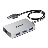 BUFFALO USB3．0 バスパワー 4ポート ハブ マグネット付き シルバー BSH4U300U3SV