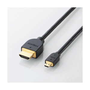 エレコム HIGH SPEED HDMI-Microケーブル(イーサネット対応) 1.5m DH-HD14EU15BK エレコム HIGH SPEED HDMI-Microケーブル(イーサネット対応) 1.5m DH-HD14EU15BK