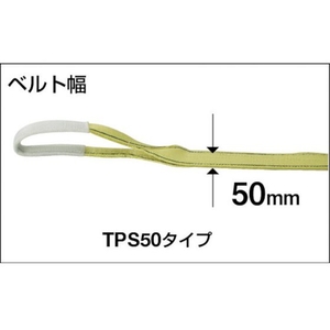 トラスコ中山 TRUSCO ポリエステルスリング JIS3等級 両端アイ形 50mm×1.5m FC848GW-3290786-イメージ2