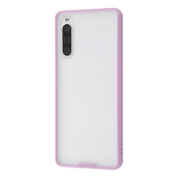 レイアウト Xperia 10 IV用マットハイブリッドケース SHEER シアーホワイト/ラベンダー RT-RXP10M4BS4/WLD