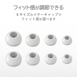 エレコム Lightning接続ヘッドホンマイク FAST MUSIC ホワイト EHP-LF12CMXWH-イメージ6