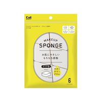 貝印 ファンデーションスポンジ バリュー(SBR)ダイヤ 6P FCE627A-KQ3299