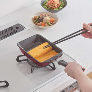 サーモス THERMOS 卵焼き器 13×18.5cm IH ガス火対応 レッド FCJ921N-KFM-013E R-イメージ2