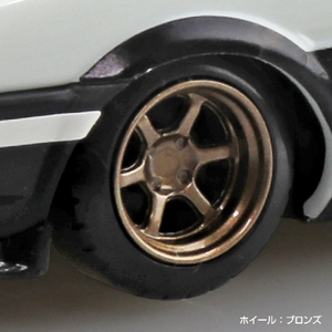 アオシマ 1/32 トヨタ スプリンタートレノ カスタム(ハイテックツートン) 楽プラ スナップキット No.11CU-WB Aﾗｸﾌﾟﾗ11CUWBﾄﾚﾉCﾊｲﾃﾂｸﾂ-ﾄﾝ-イメージ3
