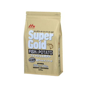 森乳サンワールド Supergold フィッシュ&ポテト 子犬・成犬用 2.4kg FC25144-イメージ1