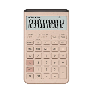 カシオ デザイン電卓 Comfyジャスト型 グレイッシュピンク JT-200T-PK-N-イメージ2