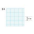桜井 KB423(50枚*10冊)白(方眼入)スター建築方眼B4 9.1mm F893731-KB423