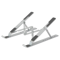 ナカバヤシ 折りたたみノートPC・タブレットスタンド アルミ シルバー NPA-001SL