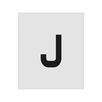 アイマーク ステンシル J 文字サイズ150×95mm FC647JF-8186125