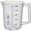 トラスコ ポリプロピレン青目盛ビーカー　１０００ｍｌ（取手付） HPB-1000