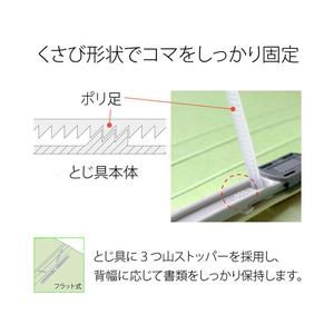 プラス フラットファイル ノンステッチ統一伝票用 グリーンNO.062N 10冊 FC91182-NO.062N/76026-イメージ6
