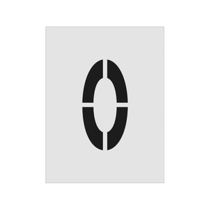 アイマーク ステンシル O 文字サイズ250×125mm FC499JB-8186162-イメージ1