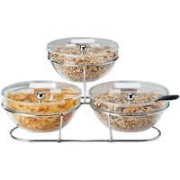 Assheuer ガラス ブッフェスタンド3個入 11892 大 FC305LN-5058400