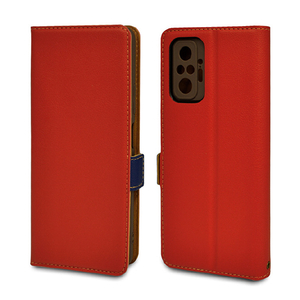 ラスタバナナ Redmi Note 10 Pro用薄型手帳ケース サイドマグネット レッド×ネイビー 6616RN10PBO-イメージ1