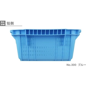 岐阜プラスチック工業 プラスケットNo.300本体 28L ブルー 金具なし 青 FC381GY-4460766-イメージ5