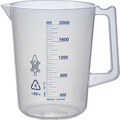 トラスコ ポリプロピレン青目盛ビーカー　２０００ｍｌ（取手付） HPB-2000