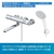 LIXIL サーモスタットバス付水栓 シルバー RBF-912F-イメージ1