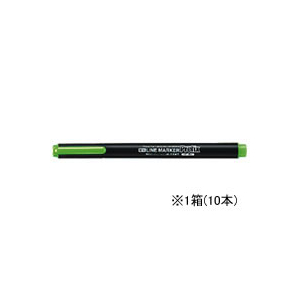 コクヨ 蛍光マーカープリフィクス シングル ライトグリーン10本 1箱(10本) F827018-PM-L102G-イメージ1