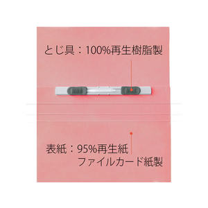 プラス フラットファイル ノンステッチ統一伝票用 ピンクNO.062N 10冊 FC91183-NO.062N/76028-イメージ7