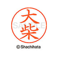 シヤチハタ ネームペン用ネーム シルバー 既製 大柴 FC46255-X-GPS-0484