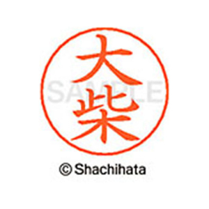 シヤチハタ ネームペン用ネーム シルバー 既製 大柴 FC46255-X-GPS-0484-イメージ1
