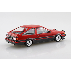 アオシマ 1/32 トヨタ スプリンタートレノ カスタム(ハイフラッシュツートン) 楽プラ スナップキット No.11CU-RB Aﾗｸﾌﾟﾗ11CURBﾄﾚﾉCﾊｲﾌﾗﾂｼﾕ-イメージ2