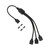 アイネックス RGB LED用3分岐ケーブル 30cm ブラック RLD-SPLIT3A-イメージ1