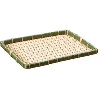 萬洋 樹脂 身竹 角長かご 浅 40号 91-055B FC920LL-4392660