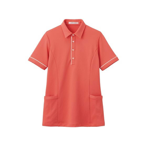 カーシーカシマ 半袖ロングポロシャツ 男女兼用 SS コーラルピンク FCG864T-25-2429-0501-イメージ1