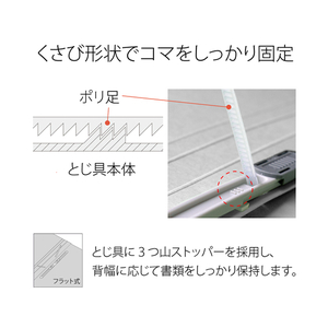 プラス フラットファイル ノンステッチ統一伝票用 グレーNO.062N 10冊 FC91184-NO.062N/76029-イメージ6