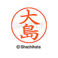 シヤチハタ ネームペン用ネーム シルバー 既製 大島 FC46256-X-GPS-0485