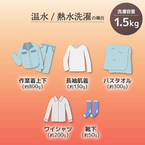 サンコー 2．8kg温水/熱水洗濯機 ニオイウォッシュ MHTWSHSWH-イメージ9
