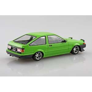 アオシマ 1/32 トヨタ スプリンタートレノ カスタム(グリーン) 楽プラ スナップキット No.11CU-GN Aﾗｸﾌﾟﾗ11CUGNﾄﾚﾉCｸﾞﾘ-ﾝ-イメージ2