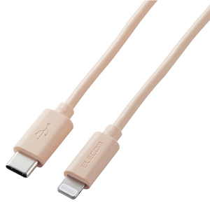 エレコム USB-C(TM) to Lightningケーブル(スタンダード)(1．0m) オレンジ U2C-APCL10DR-イメージ1