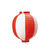江部松商事 EBM/丸 ビニール提灯 10号 赤/白 FC243LK-3749100-イメージ1