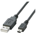 エレコム USB2．0ケーブル(mini-Bタイプ) 1m ブラック1m U2C-M10BK