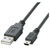 エレコム USB2．0ケーブル(mini-Bタイプ) 1m ブラック1m U2C-M10BK-イメージ1