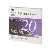 3M ハイタック両面接着テープ 9720 20mmX8m 黒 1巻=1箱 9720 FC909XS-4753895