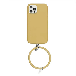 GAACAL iPhone 14 Pro用落下防止リング付きTPUケース カーキ P00252KQP-イメージ1
