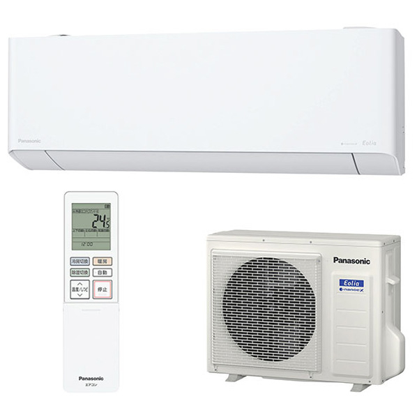 パナソニック 「標準工事込み」 14畳向け 自動お掃除付き 冷暖房インバーターエアコン e angle select Eolia(エオリア) DEE3シリーズ EXシリーズ CS-404DEX2E4-S 搭載 CS kW 室内機/室外機 340W