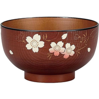 宮本産業 汁椀 溜透内木目 さくら FC703YN