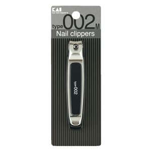 貝印 Nail Clippers ツメキリ type002M 黒 KE0129ﾂﾒｷﾘ002Mｸﾛ-イメージ1