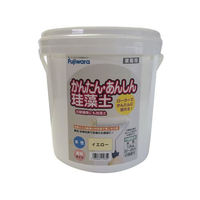 フジワラ化学 簡単安心珪藻土 10kg ポリ缶 イエロー FCF010A