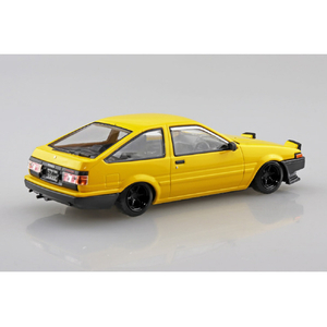 アオシマ 1/32 トヨタ スプリンタートレノ カスタム(イエロー) 楽プラ スナップキット No.11CU-YW Aﾗｸﾌﾟﾗ11CUYWﾄﾚﾉCｲｴﾛ--イメージ2