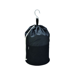 トラスコ中山 TRUSCO/電工バケツ 240×300 巾着蓋付 Sフック大付 ブラック FC946DS-1164481-イメージ2